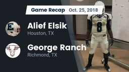 Recap: Alief Elsik  vs. George Ranch  2018
