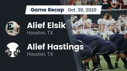 Recap: Alief Elsik  vs. Alief Hastings  2020