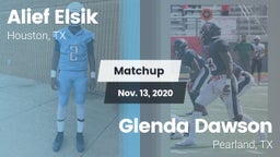 Matchup: Alief Elsik vs. Glenda Dawson  2020