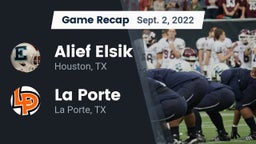 Recap: Alief Elsik  vs. La Porte  2022