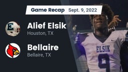 Recap: Alief Elsik  vs. Bellaire  2022