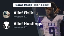 Recap: Alief Elsik  vs. Alief Hastings  2022