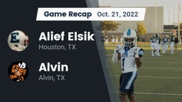 Recap: Alief Elsik  vs. Alvin  2022