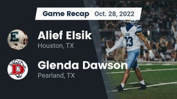 Recap: Alief Elsik  vs. Glenda Dawson  2022
