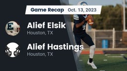 Recap: Alief Elsik  vs. Alief Hastings  2023