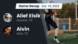 Recap: Alief Elsik  vs. Alvin  2023