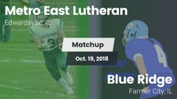 Matchup: Metro-East Lutheran vs. Blue Ridge  2018
