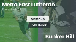 Matchup: Metro-East Lutheran vs. Bunker Hill 2019