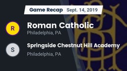 Recap: Roman Catholic  vs. Springside Chestnut Hill Academy  2019