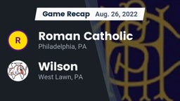 Recap: Roman Catholic  vs. Wilson  2022