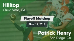 Matchup: Hilltop vs. Patrick Henry  2016