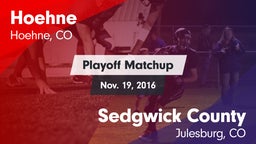 Matchup: Hoehne vs. Sedgwick County  2016