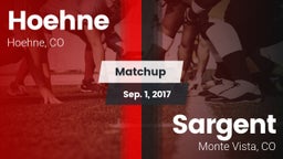 Matchup: Hoehne vs. Sargent  2017