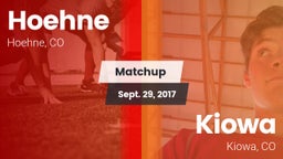 Matchup: Hoehne vs. Kiowa  2017