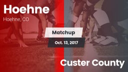 Matchup: Hoehne vs. Custer County 2017