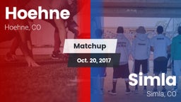 Matchup: Hoehne vs. Simla  2017
