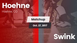 Matchup: Hoehne vs. Swink 2017
