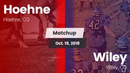Matchup: Hoehne vs. Wiley  2018