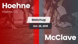 Matchup: Hoehne vs. McClave 2018