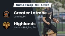 Recap: Greater Latrobe  vs. Highlands  2022