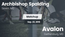 Matchup: Archbishop Spalding vs. Avalon  2016