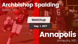 Matchup: Archbishop Spalding vs. Annapolis  2017