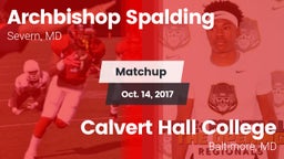 Matchup: Archbishop Spalding vs. Calvert Hall College  2017