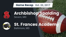 Recap: Archbishop Spalding  vs. St. Frances Academy  2017