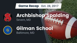 Recap: Archbishop Spalding  vs. Gilman School 2017