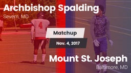 Matchup: Archbishop Spalding vs. Mount St. Joseph  2017