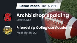 Recap: Archbishop Spalding  vs. Friendship Collegiate Academy  2017