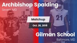 Matchup: Archbishop Spalding vs. Gilman School 2018