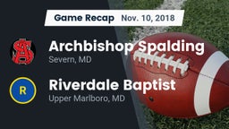 Recap: Archbishop Spalding  vs. Riverdale Baptist  2018