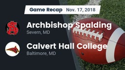 Recap: Archbishop Spalding  vs. Calvert Hall College  2018