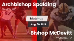 Matchup: Archbishop Spalding vs. Bishop McDevitt  2019
