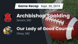 Recap: Archbishop Spalding  vs. Our Lady of Good Counsel  2019