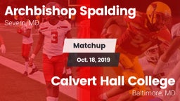 Matchup: Archbishop Spalding vs. Calvert Hall College  2019