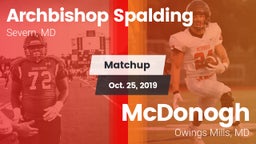 Matchup: Archbishop Spalding vs. McDonogh  2019