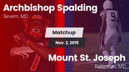 Matchup: Archbishop Spalding vs. Mount St. Joseph  2019