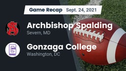 Recap: Archbishop Spalding  vs. Gonzaga College  2021
