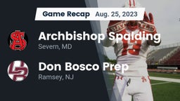 Recap: Archbishop Spalding  vs. Don Bosco Prep  2023