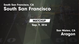 Matchup: South San Francisco vs. Aragon  2016