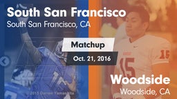 Matchup: South San Francisco vs. Woodside  2016