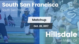 Matchup: South San Francisco vs. Hillsdale  2017
