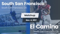 Matchup: South San Francisco vs. El Camino  2017