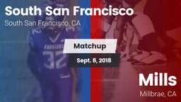 Matchup: South San Francisco vs. Mills  2018
