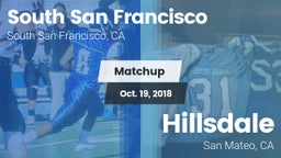 Matchup: South San Francisco vs. Hillsdale  2018