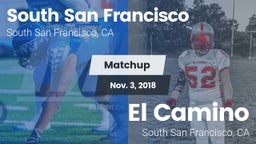 Matchup: South San Francisco vs. El Camino  2018