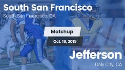Matchup: South San Francisco vs. Jefferson  2019