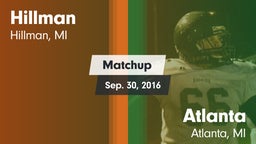 Matchup: Hillman vs. Atlanta  2016